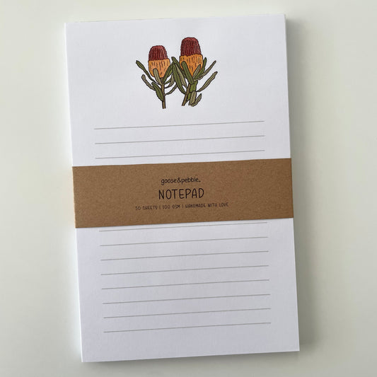 Banksia Lined Notepad