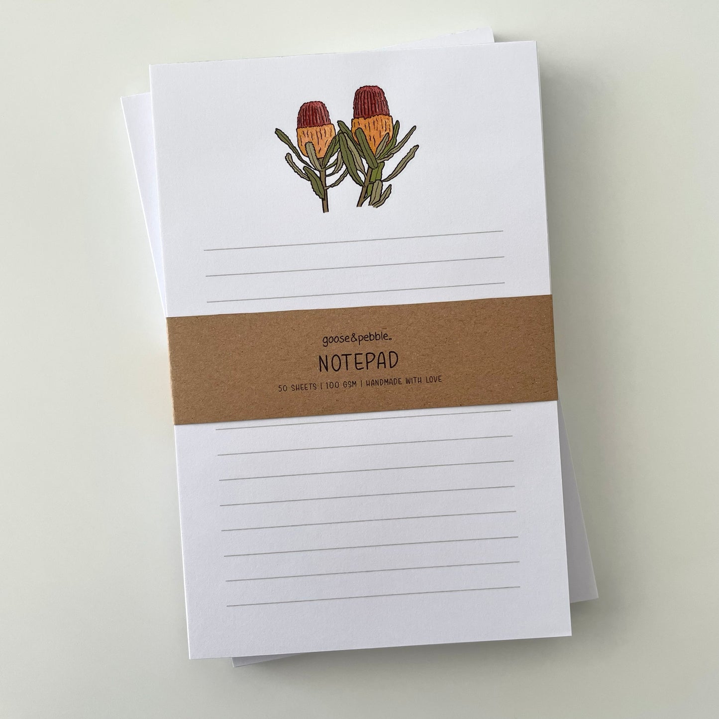 Banksia Lined Notepad