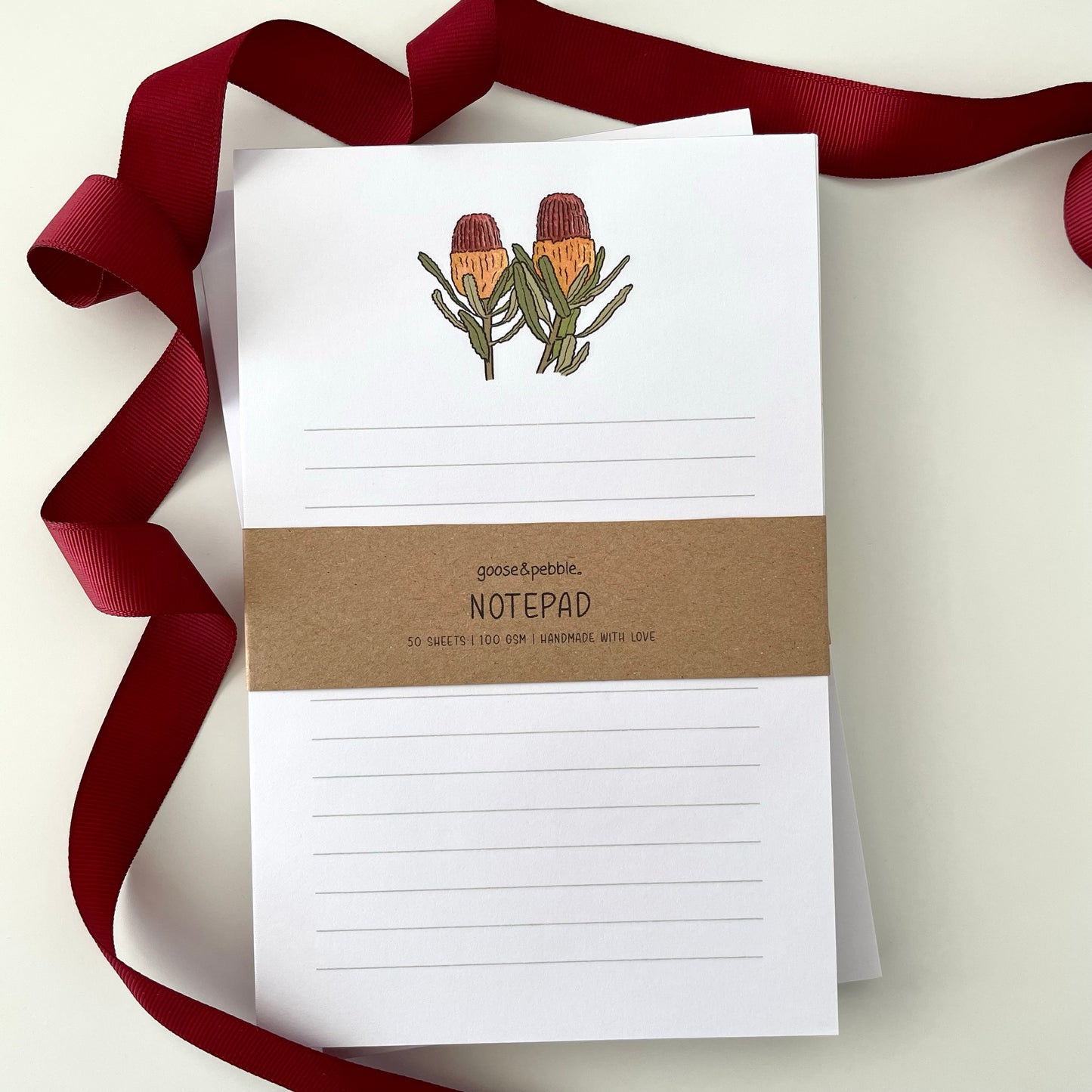 Banksia Lined Notepad