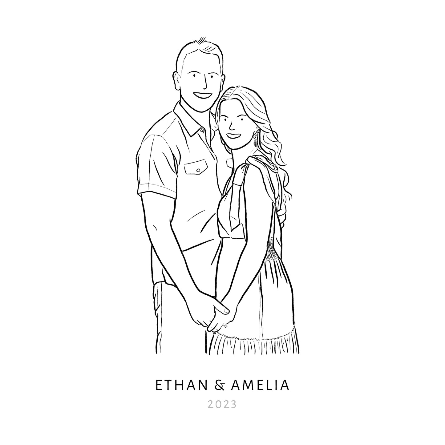 Personalised Couple Portraits