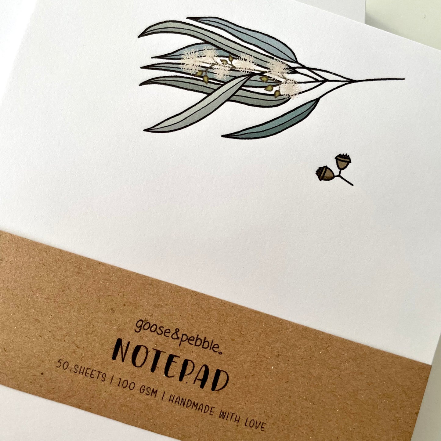 Gum Leaves Unlined Notepad