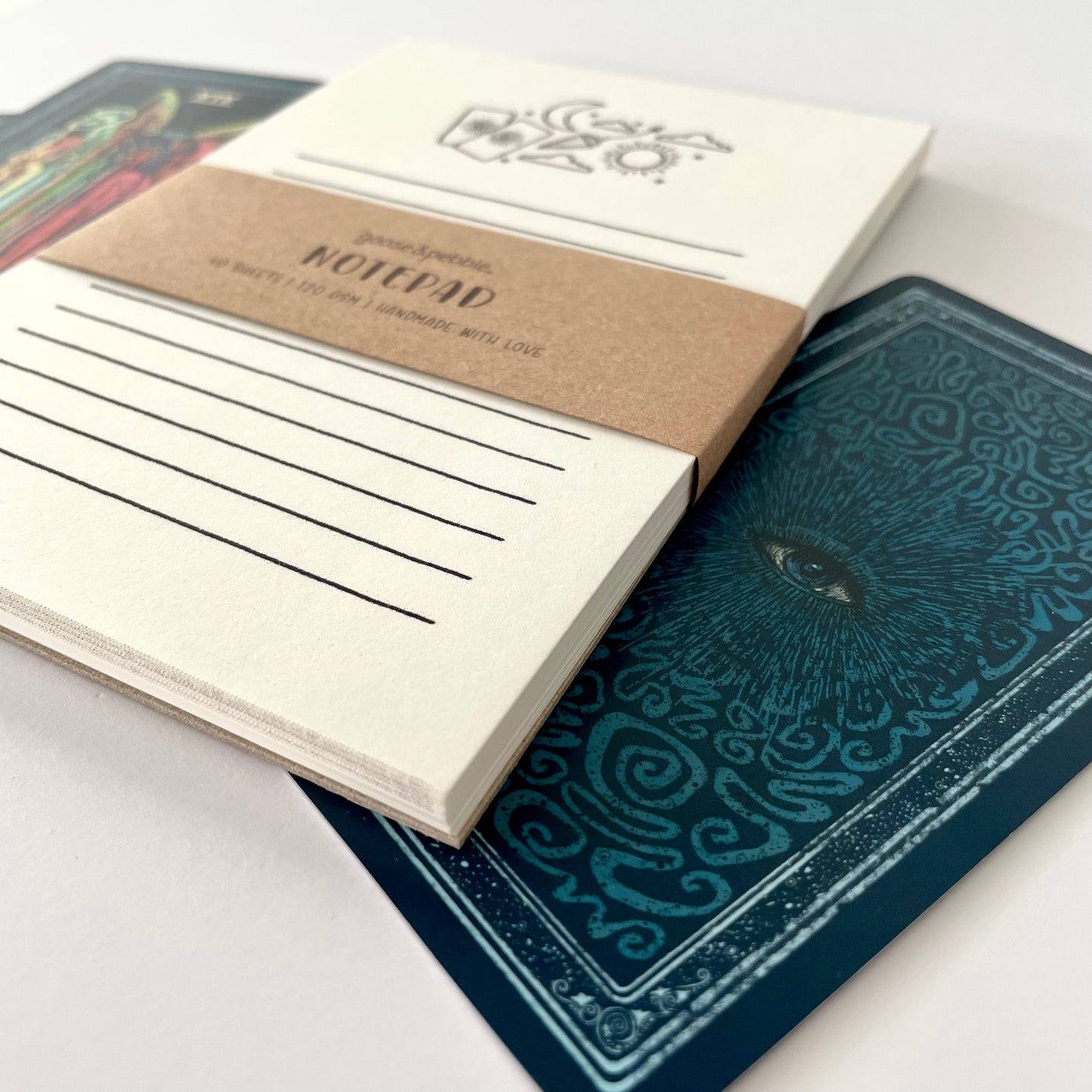 Mystical Oracle Cream A6 Notepad
