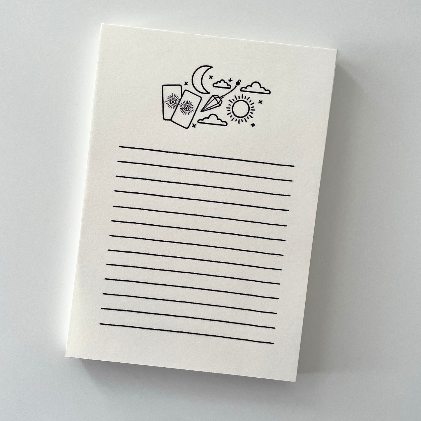 Mystical Oracle Cream A6 Notepad