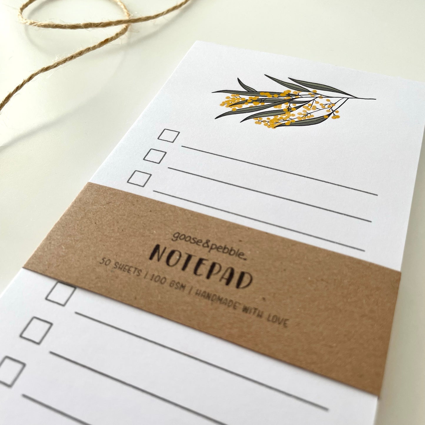 Golden Wattle To-Do List Notepad
