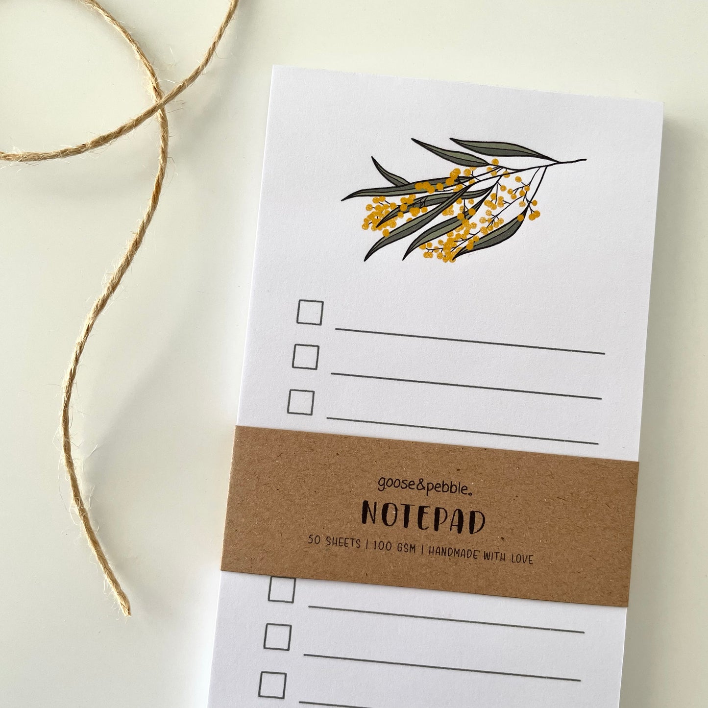 Golden Wattle To-Do List Notepad