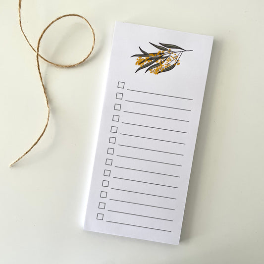 Golden Wattle To-Do List Notepad