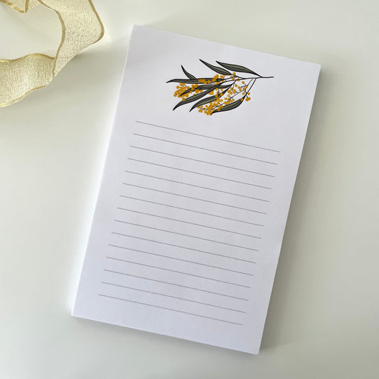 Golden Wattle Lined Notepad