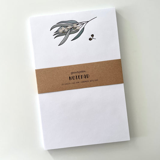 Gum Leaves Unlined Notepad