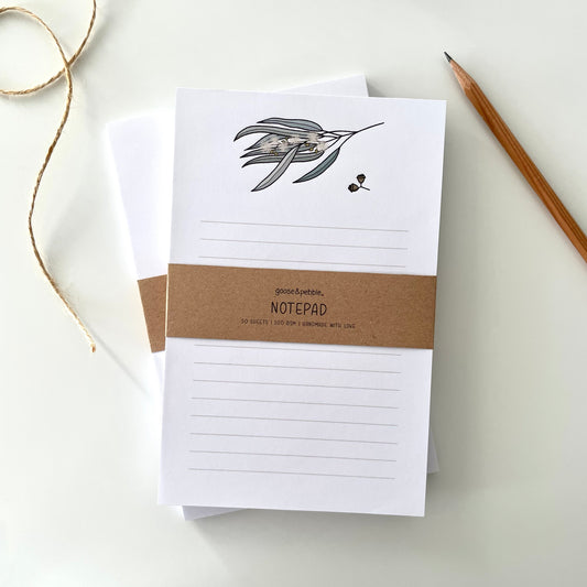 Gum Leaves Lined Notepad