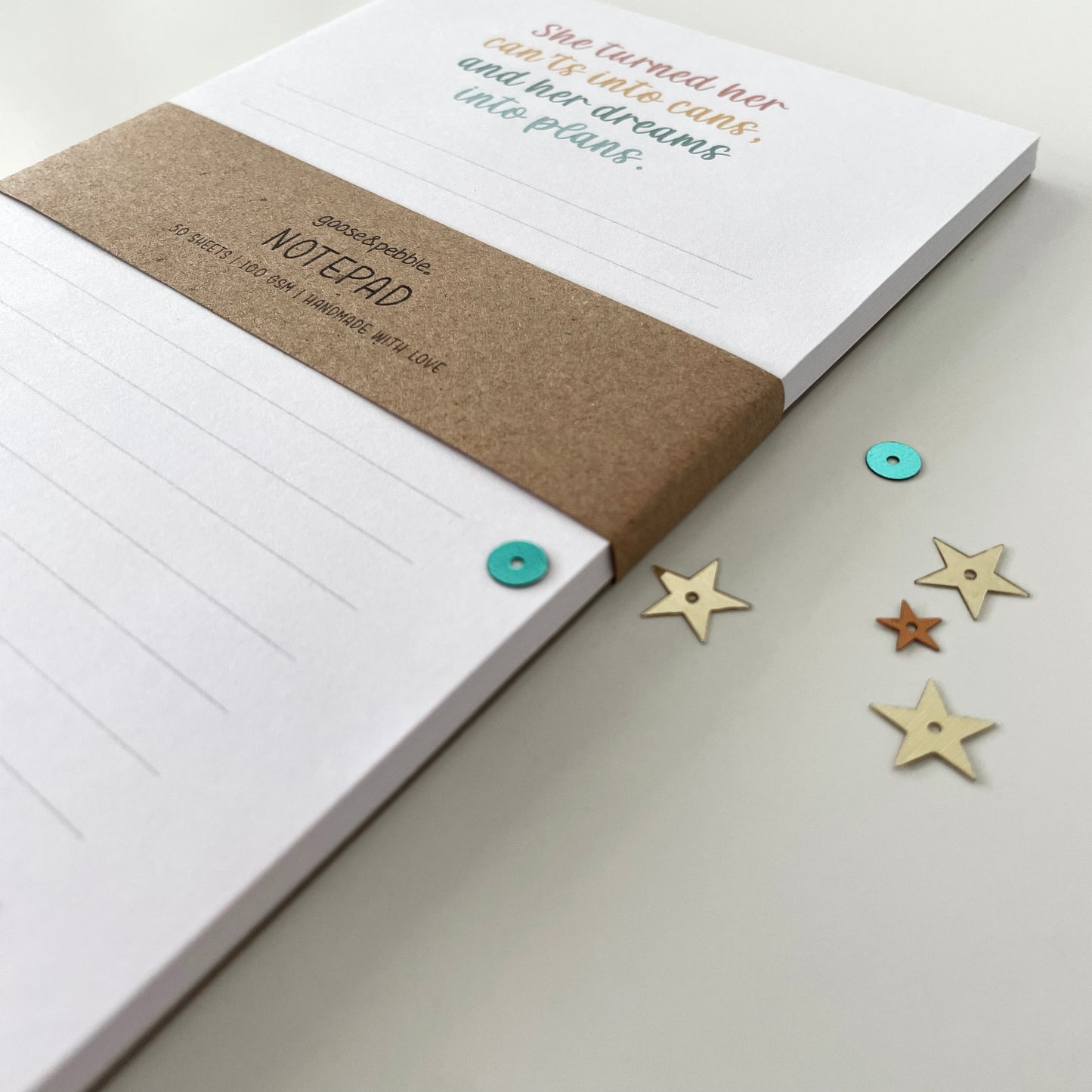 Dreams into Plans Lined Notepad