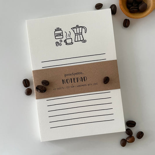 Coffee Notes A6 Notepad
