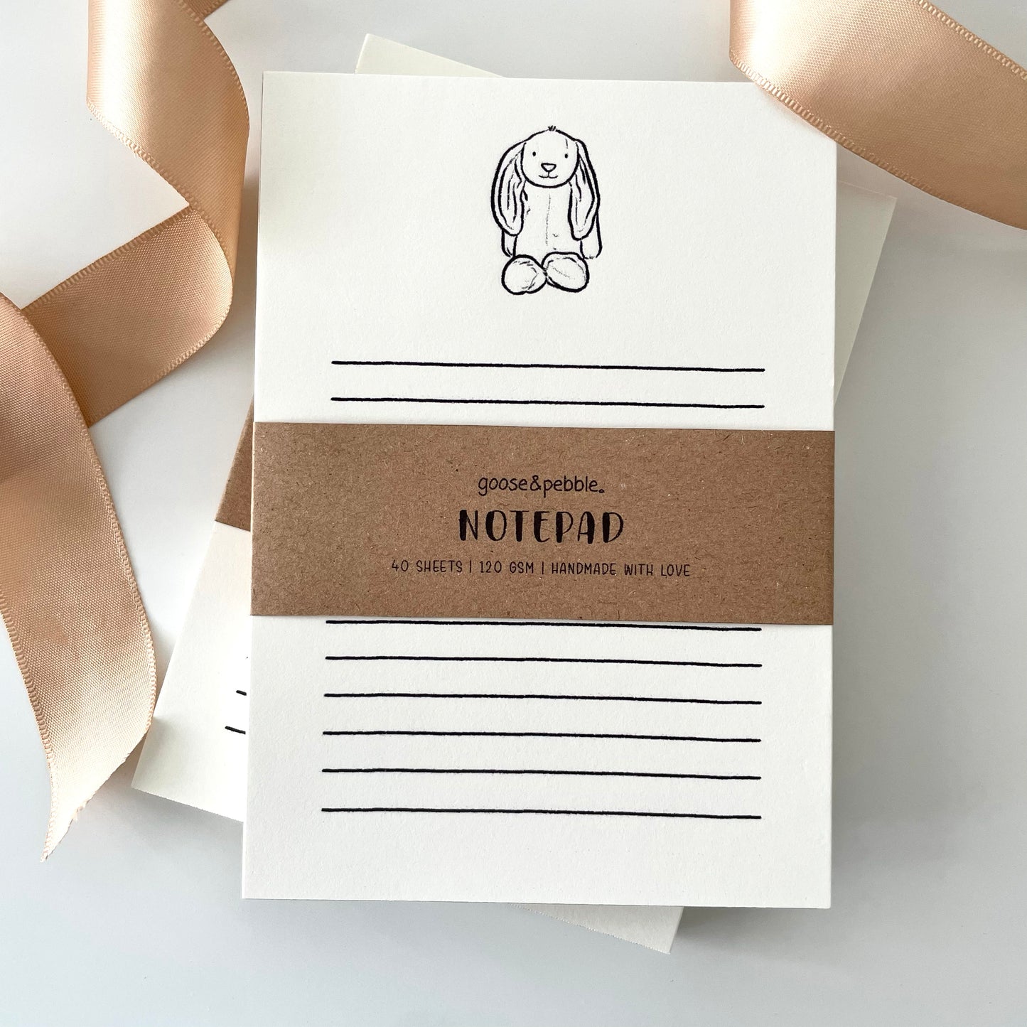 Plushie Bunny A6 Notepad