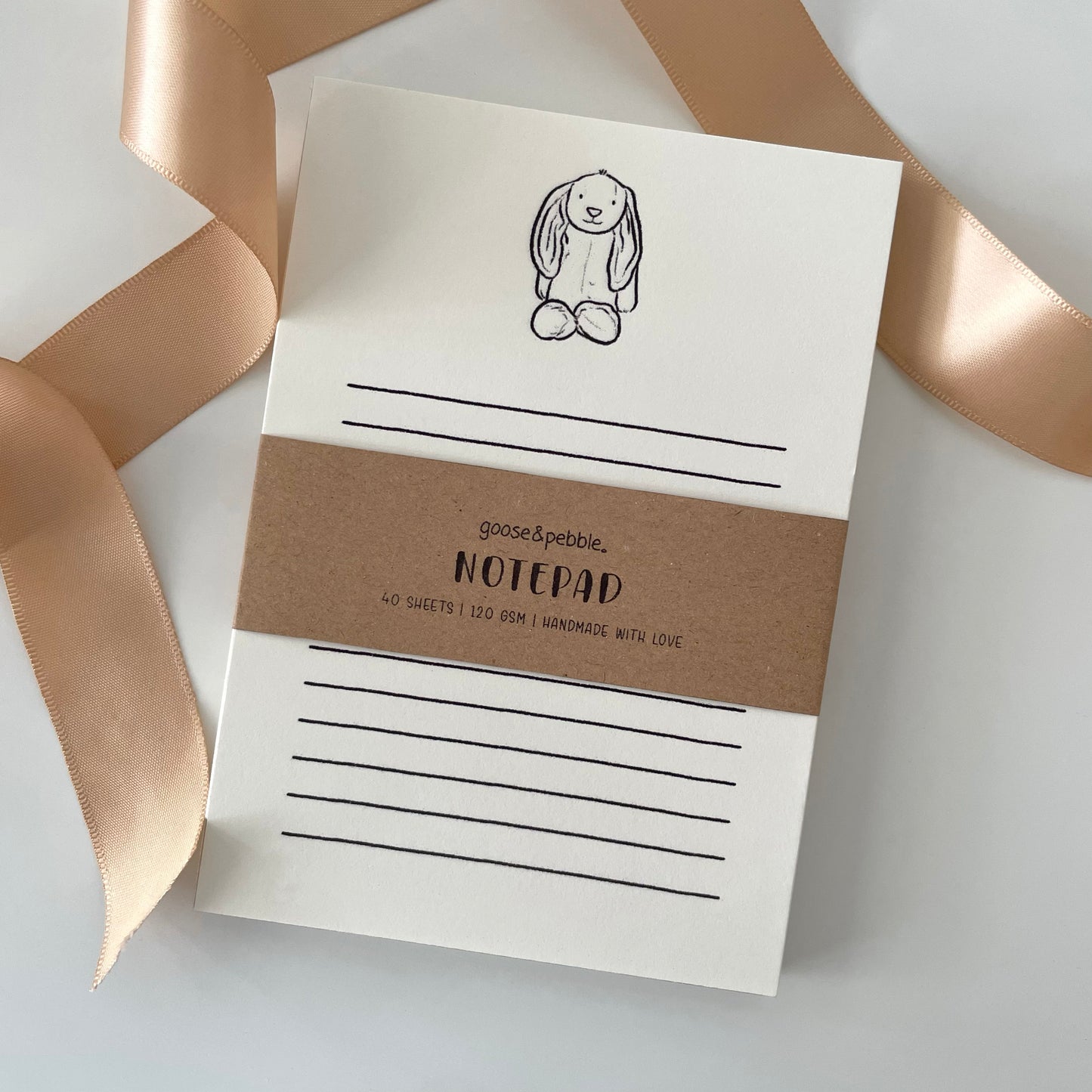 Plushie Bunny A6 Notepad