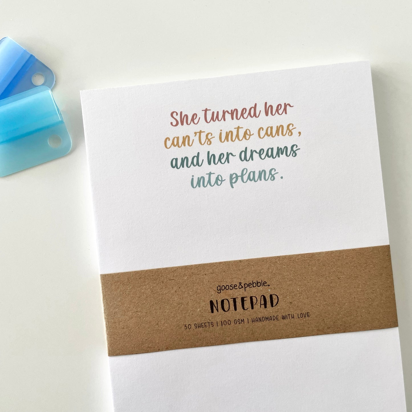 Dreams into Plans Unlined Notepad