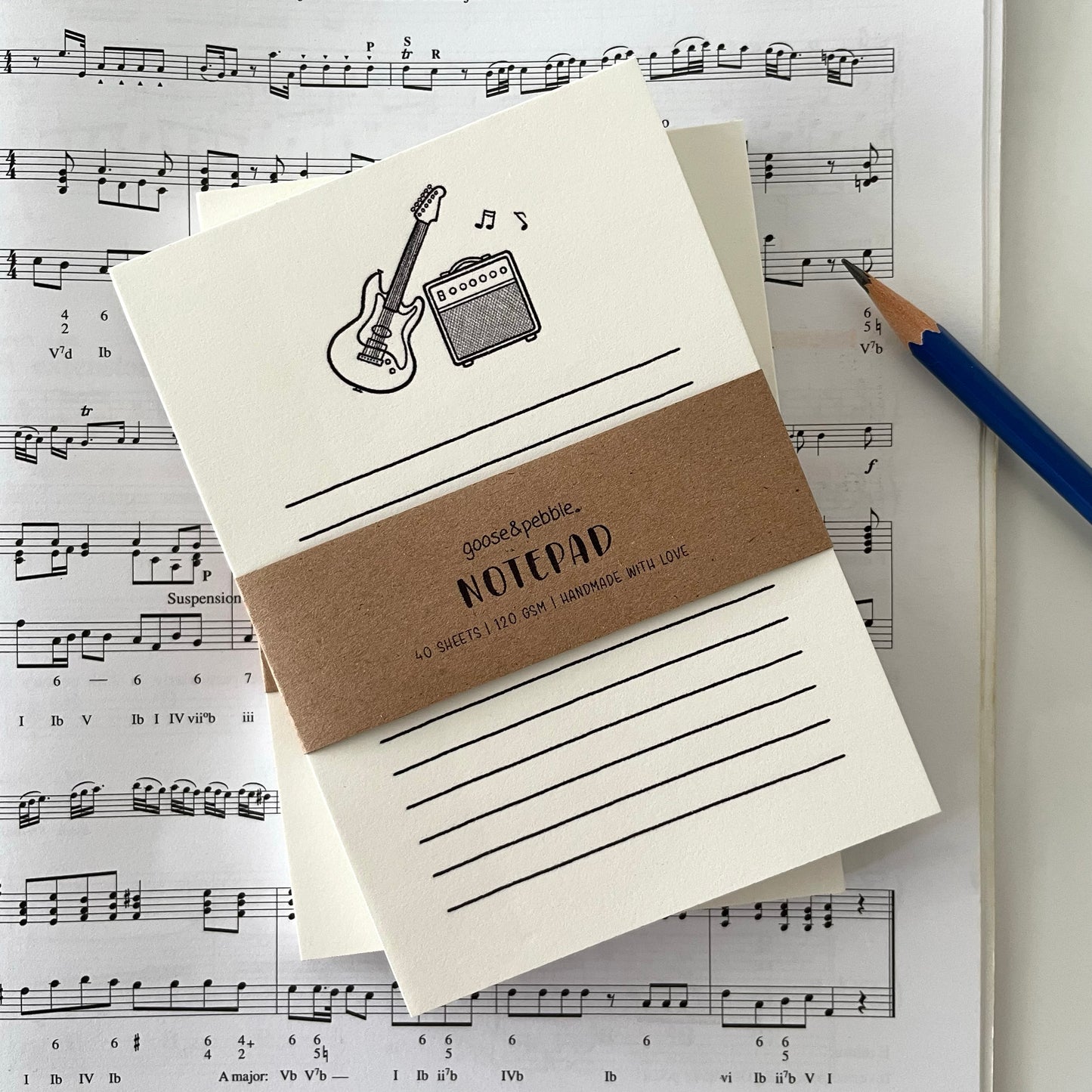 Strum & Scribble A6 Notepad