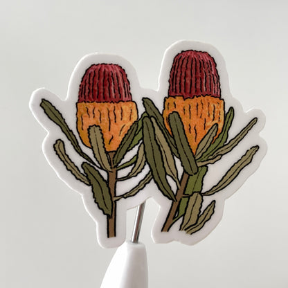 Banksia - Transparent Vinyl Sticker