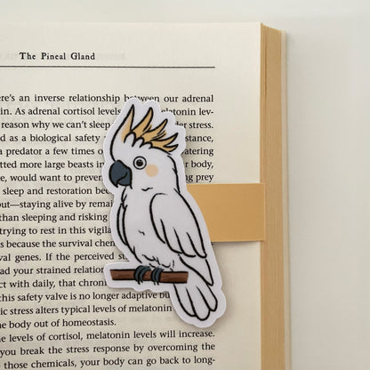 Cockatoo Magnetic Bookmark