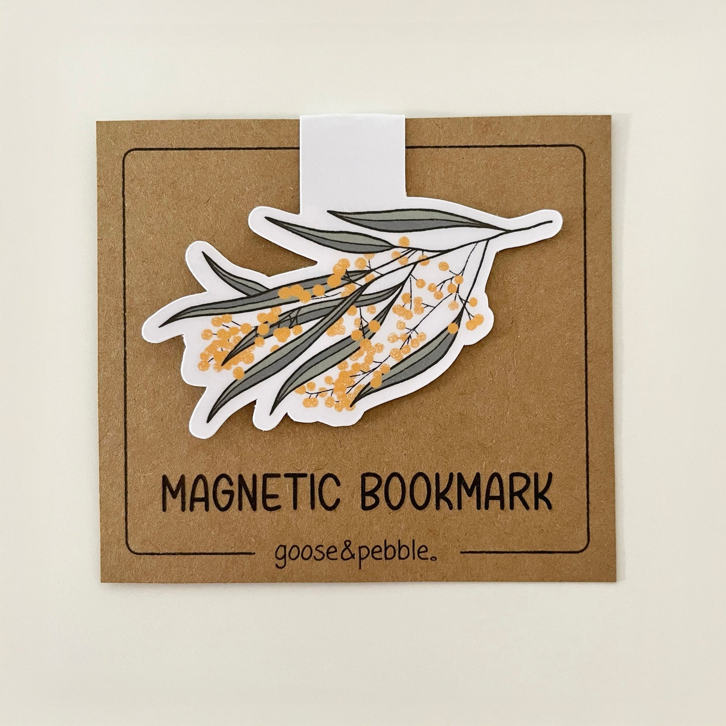 Golden Wattle Magnetic Bookmark