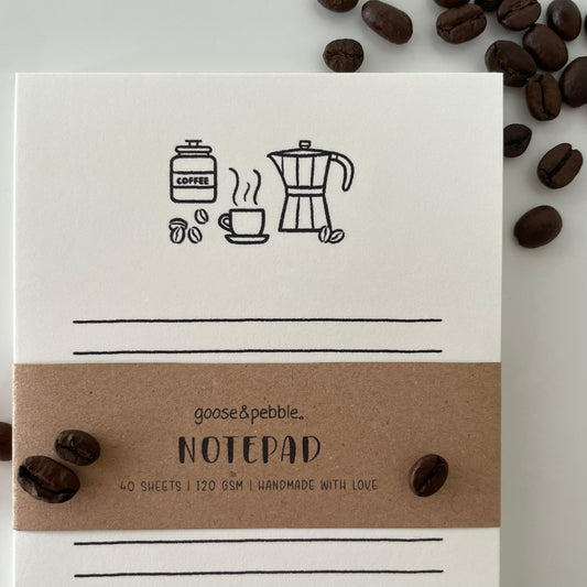 Coffee Notes A6 Notepad